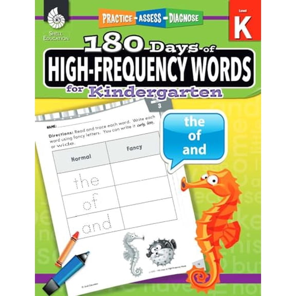 Pre-Owned 180 Days(tm) High-Frequency Words for Kindergarten: Practice, Assess, Diagnose (Paperback) 1425816339 9781425816339