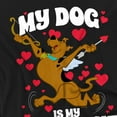 thumbnail image 2 of Scooby-Doo My Dog is My Valentine Women's T Shirt, Black, Small, 2 of 4