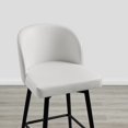 thumbnail image 7 of CHITA 30" Swivel Upholstered Counter Bar Stools with Back & Metal Legs Set of 2,Faux Leather in white, 7 of 7