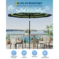 thumbnail image 2 of Arigeas 9ft Outdoor Portable Patio Parasol Umbrella with Push Button Tilt, 8-rib Frame and Crank Handle, 2 of 6