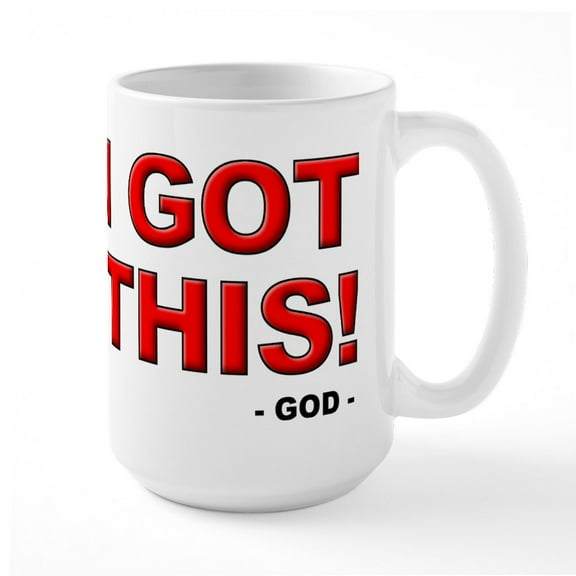 CafePress - I Got This Signed God Christian Mugs - 15 oz Ceramic Large White Novelty Mug