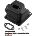 thumbnail image 2 of Dual Port Exhaust Muffler Kit 1125 140 0612 for Stihl 044 046 MS440 MS460 MS461 Chainsaws 1128 140 0603 (Includes Muffler Gasket, Screws), 2 of 4