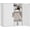 White, variant on Bathroom Wall Cabinet, Over Toilet Storage Cabinet with Barn Doors and Adjustable Shelves, 3-Tier Medicine Cabinet Wall Mounted, for Bathroom, Kitchen, Entryway, Laundry Room, Greige, (7.9" D)