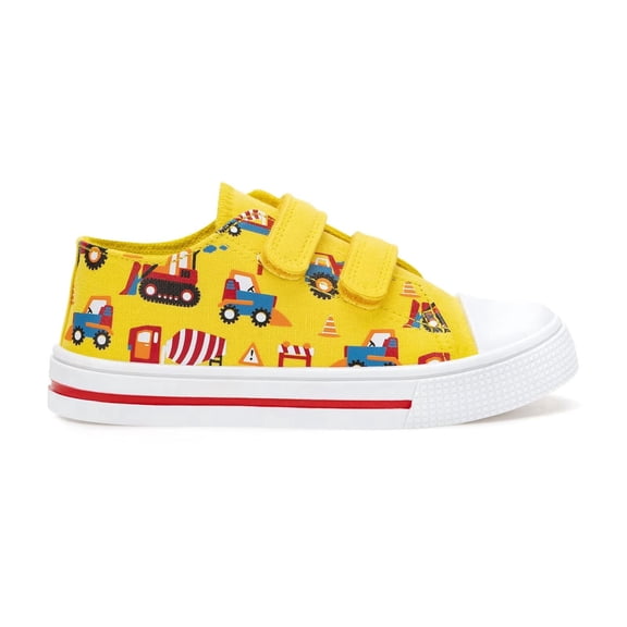 EUXTERPA Boys Yellow Shoes Kids Casual Walking Sneakers with Hook and Loop Toddler Size 8