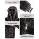 thumbnail image 4 of Chaqueta de piel sintética Bellivera 1712014A para mujer gris talla M, 4 of 6