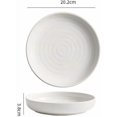thumbnail image 2 of Plates Simple Japanese-style Deep Ceramic Plate, Creative Tableware for Home Use. Dishes(Medium), 2 of 7