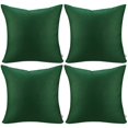 thumbnail image 1 of Funda de almohada Thmyo cuadrada de algodón de 50 x 50 cm, 4 unidades, color verde, 1 of 9