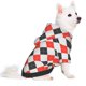 thumbnail image 2 of Balery Red and black argyle Sudadera con Capucha para Perros Pequeños – Ropa para Mascotas, Disfraz para Perros y Gatos, Ideal para Fiestas y Cosplay-X-Small, 2 of 7
