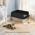 thumbnail image 4 of Stainless Steel Cat Litter Box Small Cats Metal, 4 of 9