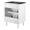 thumbnail image 4 of Calla 24" Perforated Metal Bathroom Vanity in Black White, 4 of 11
