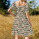 thumbnail image 5 of Vestido vintage de manga corta con gemas y minerales, ropa de mujer, vestidos de verano para mujer ., 5 of 7