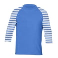 thumbnail image 3 of BJUTIR Boys T Shirts Striped Print T Shirt Casual Long Sleeve With Graphic Tee Design Comfortable Blend Shirt For Kids And Youth Softness Tee Size 8-9 Years, 3 of 3