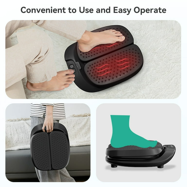 snailax vibration foot massager Snailax Foot Massager with Heat, Vibration, Adjustable Speed, Remote  Control, Gifts