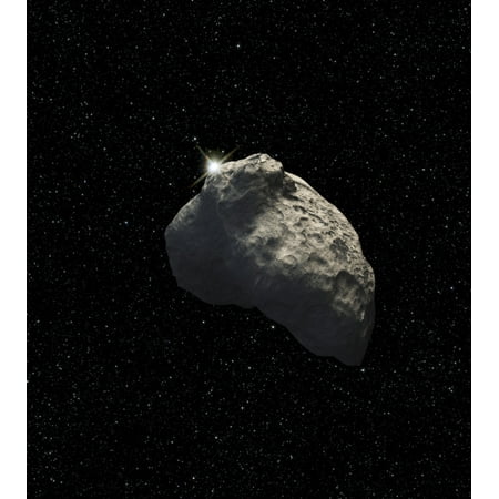 An artists impression of a one-half-mile-diameter Kuiper Belt Object Stretched Canvas - Stocktrek Images (27 x