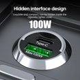 thumbnail image 2 of 30/100W Fast Car Charger 2Ports Universal Socket Adapter For Iphone, 2 of 8