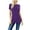 Purple, variant on Womens Basic Cotton Crew Neck Short Sleeve Long Tee Shirt