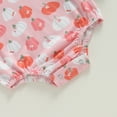 thumbnail image 6 of Okbabeha Newborn Baby Girl Boy Halloween Outfit Pumpkin Sweatshirt Oversized Bubble Romper Onesie Infant Fall Clothes, 6 of 7