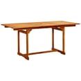 thumbnail image 2 of vidaXL Garden Dining Table (47.2"-66.9")x31.5"x29.5" Solid Acacia Wood, 2 of 9