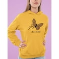 thumbnail image 2 of Butterflies W Leopard Print Hoodie Women -Image by Shutterstock, Female x-Large, 2 of 4