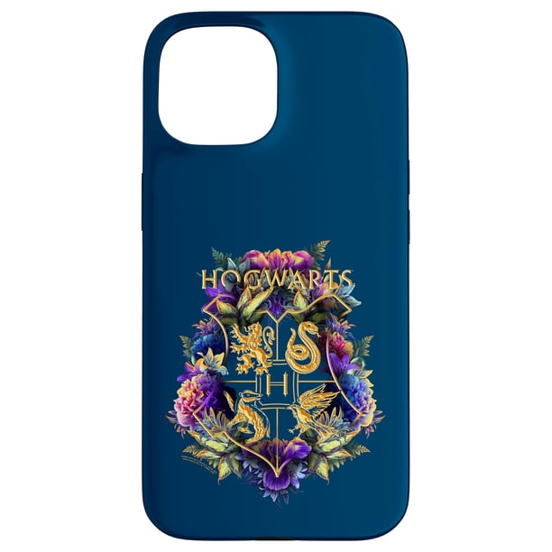 Funda para teléfono Harry Potter Hogwarts Floral Crest iPhone 15