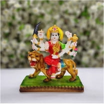 Durga Ma Statue in Marble Dust Hindu Goddess Statue Durga Ma Sculpture Goddess Durga Figurine Navratri Decor Goddess of Protection & Strength Durga ma Idol Indian Festival Statue - AtoZ India Cart