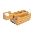 thumbnail image 4 of PEONAVET Charging Socket Charging Socket Wood Charging Dock for Multiple Devices 3 USB Ports Charging Dock Compatible, 4 of 9