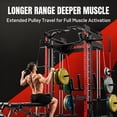 thumbnail image 4 of Mikolo M4 2.0 Smith Machine, All-in-One Power Rack Cage with Adjustable Cable Crossover, Vertical Leg Press and Smith Bar with 1500 lbs Capacity Barbell Combo, 4 of 11