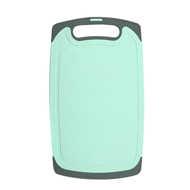 Cateissary Tabla de cortar Dido de paja de 2 caras para alimentos de bebé, tabla para cortar antideslizante para frutas y verduras, Color aleatorio Cocina y Comedor Color aleatorio METRO Cateissary HA003354-02