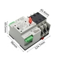 thumbnail image 3 of Amdohai Compact Automatic Transfer Switch Electrical Selector Switches Dual Power Switch Solar Power Rail Type Household Power Transfer Switch, 3 of 8