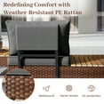 thumbnail image 4 of ELPOSUN 7-Piece L-Shaped Outdoor Sectional Sofa  ，Patio Furniture with Water-resistant Cushions & Side Tables (Grey), 4 of 6