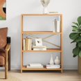 thumbnail image 1 of vidaXL 4-Tier Shelf 80x30x112 cm Solid Wood Oak, 1 of 5