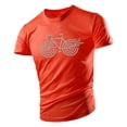 thumbnail image 4 of Camiseta de cuello redondo de gran tamaño para hombre, Camiseta con estampado de bicicleta Simple, camiseta de manga corta de secado rápido para deportes al aire libre, alta calidad, 4 of 4