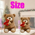 thumbnail image 7 of Teddy Bear with Rose Bouquet, 2026 New Cute Plush Teddy with Magnetic Hands Hugging Roses - Bouquet Turns into a Hat, Romantic Gift for Valentine's Day Wedding, 7 of 7