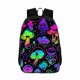 thumbnail image 1 of Men Woman Double Layer Thickened Student Backpack Magic Psychedelic Mushrooms And Skulls Schoolbag for Female Male Fashion Bag, 1 of 4