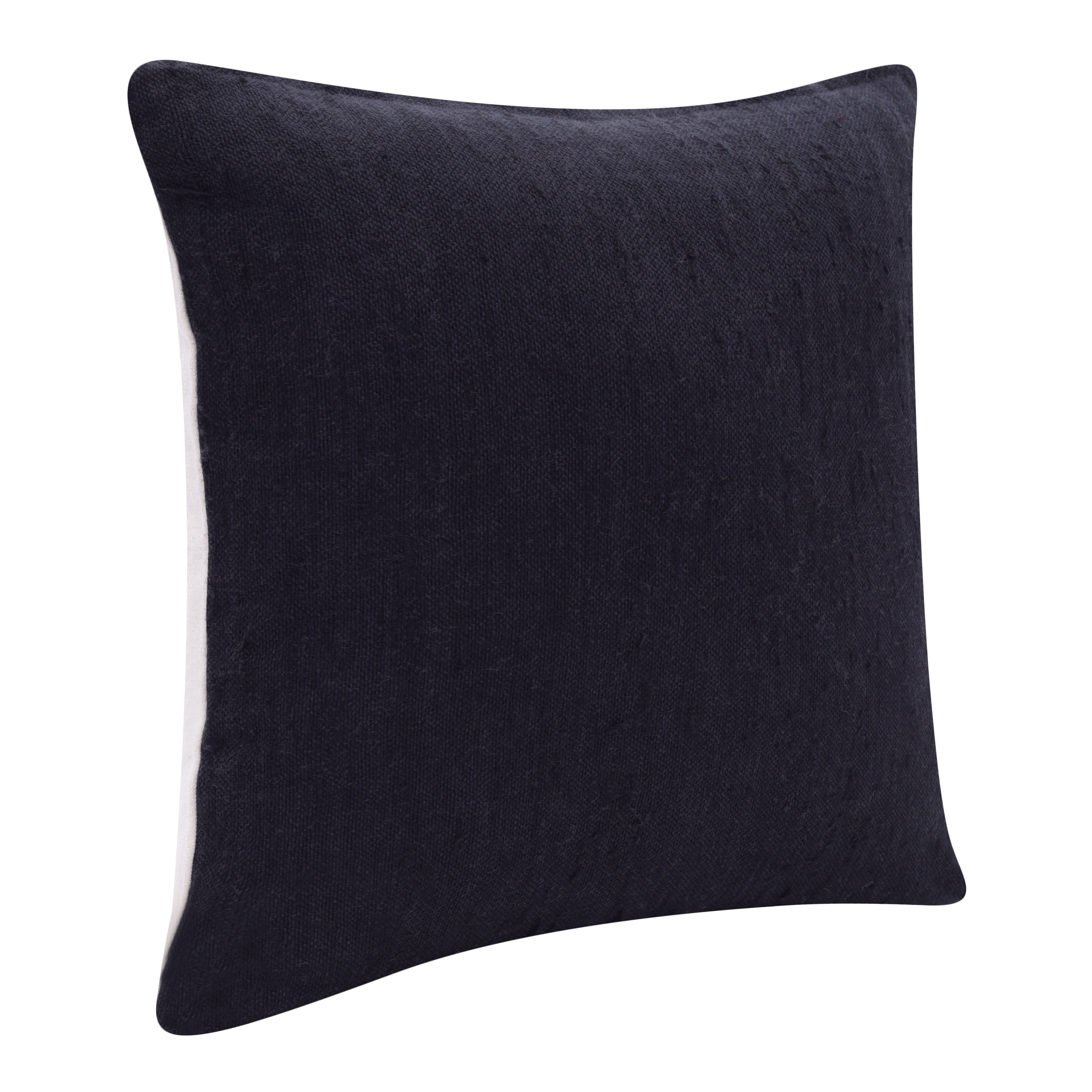 Harlow Hill Stacy Garcia 20" x 20" Onyx Solid Linen Blend Adult Decorative Throw Pillow Cover
