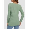thumbnail image 4 of Long Sleeve T Shirts for Women Loose Fit, Crewneck Womens Long Sleeve Tops Casual Trendy Lightweight Basic Tee Tops, 4 of 6