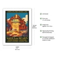 thumbnail image 2 of Salies-de-Béarn France - Spa & Tourism - SNCF French Railway - Vintage Railroad Travel Poster by Rene Roussel c.1930s - Bamboo Fine Art 290gsm Paper (Unframed) 17x22in, 2 of 4