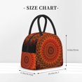 thumbnail image 2 of Honeii Mandala Print Insulated Lunch Bag Women Reusable Lunch Box with Pocket for Work Picnic Travel -One Size, 2 of 6