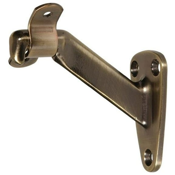 Carded - Heavy Duty Handrail Brackets, Antique Brass