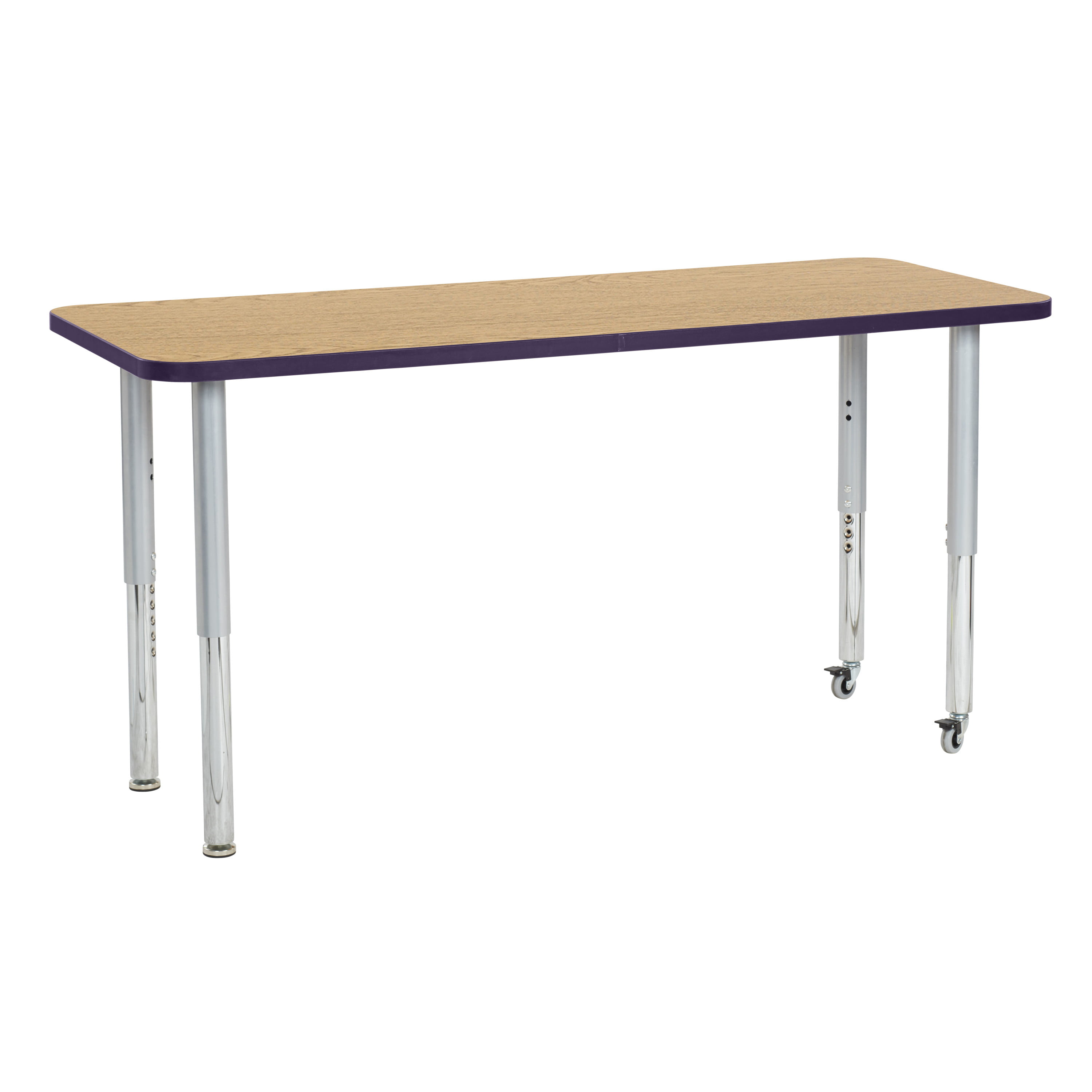 Adults Colours Kids Details about   Wooden Table Adjustable Metal Legs for Children School 