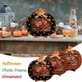 thumbnail image 6 of CASAFUN Pumpkin-Shaped Picture Frame, Halloween Photo Frame Ornament, Pumpkin Shape Wooden Photo Frames for Halloween Fall Decor, Photo Tabletop & Wall Display Hanging Display, 6 of 7