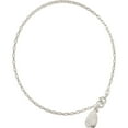 thumbnail image 4 of Sterling Silver Shell Anklet Made In Italy qg425-9, 4 of 5