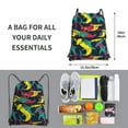 thumbnail image 2 of Pofeuu Colorful Sharks Print Drawstring Backpack Water Resistant String Bag Sports Sackpack Gym Sack with Side Pocket for Men Women, 2 of 6