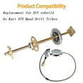 thumbnail image 6 of LABLT 32" Go Kart ATV Live Rear Axle Kit + Brake Assembly +Sprocket Hub Drift Trike, 6 of 7