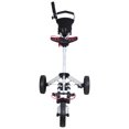 thumbnail image 3 of Northlight 48" White and Black Easy Folding 3 Wheel Golf Bag Push Cart, 3 of 7