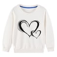 thumbnail image 3 of breaise 2-10Years Toddler Girls Crewneck Sweatshirts Kids Love Heart Print Cotton Pullover Long Sleeve T-Shirts Tops, 3 of 4
