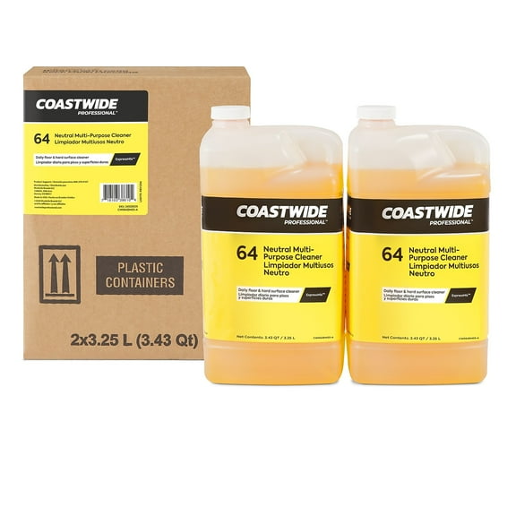 Coastwide Professional CW6403EM-A 3.25 Liter Multi-Purpose Neutral Cleaner 64 Concentrate for Express Mix
