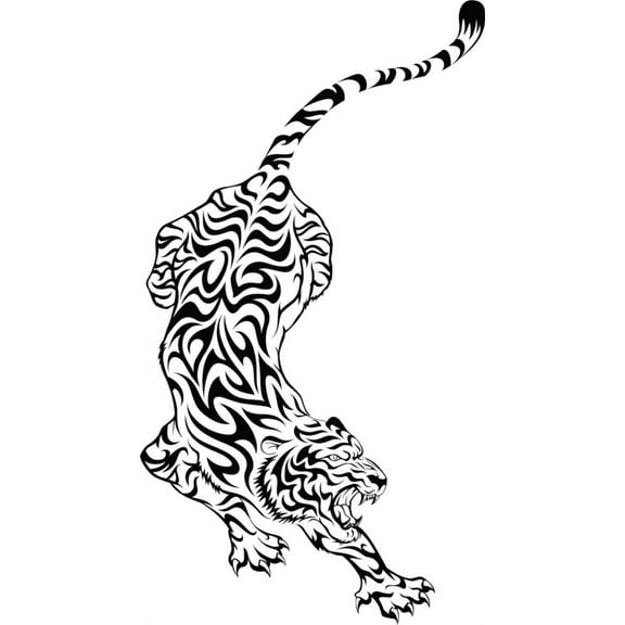 Living Room Art Tiger Kids Boys Bed Room 14 Inches X 28 Inches