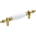 thumbnail image 1 of Hickory Hardware P64-W 3 In. English Cozy White Cabinet Pull, 1 of 1