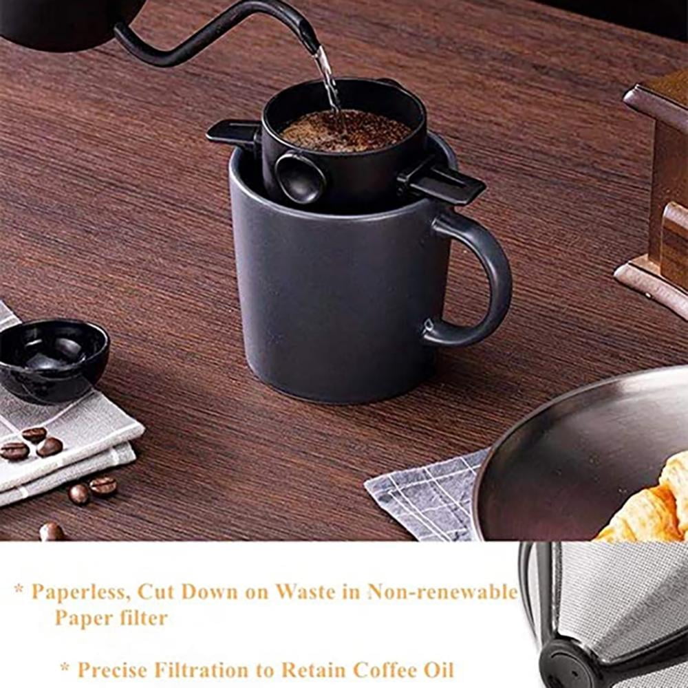 Folding Pour Over Coffee Maker, Paperless Foldable Coffee Filter